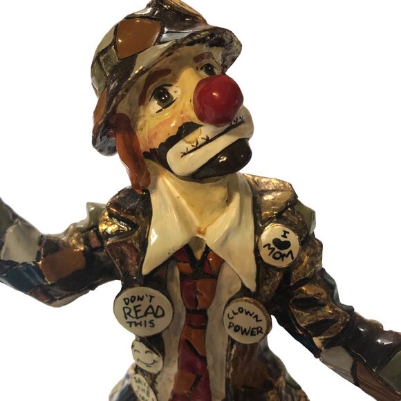 Ron Lee Signed 24K Gold Plated Umbrella Clown - Picture 2 of 7